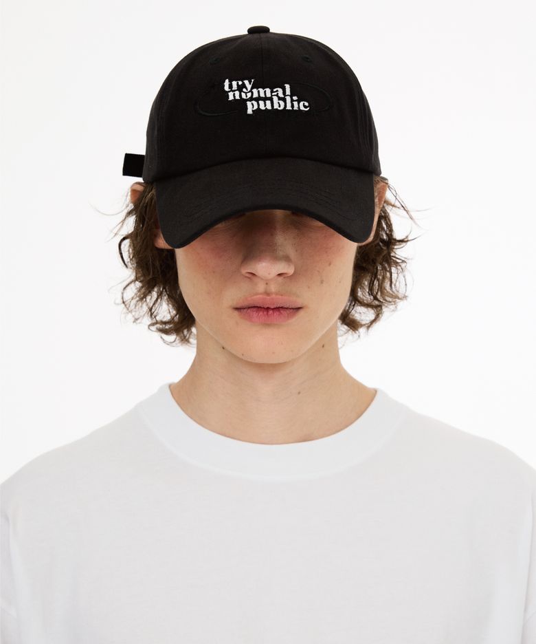T242AACUZZT52_TRY NORMAL BALL CAP - BLACK