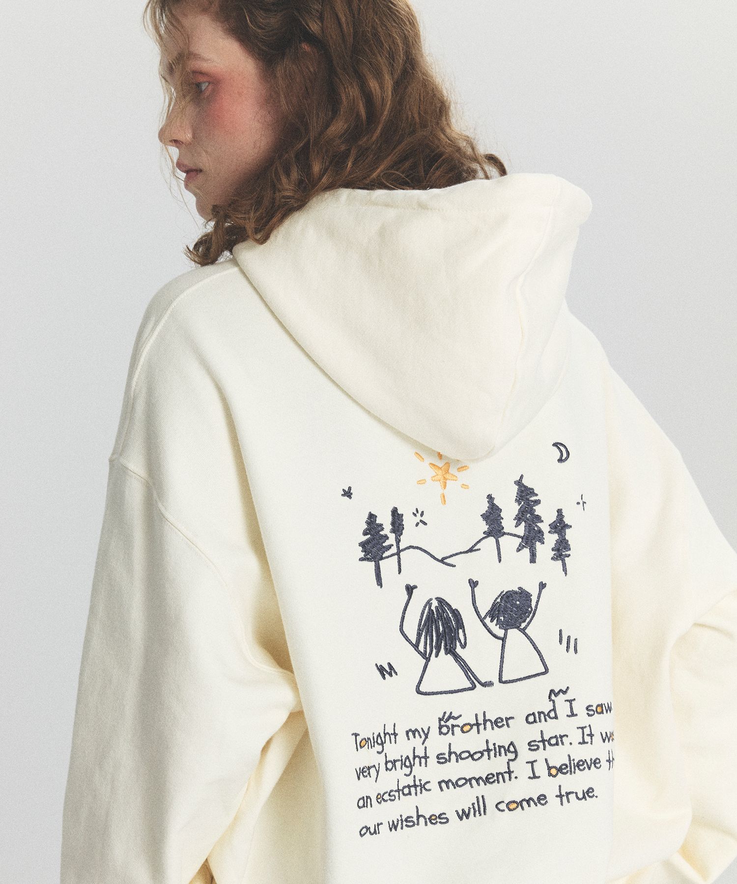 【CPGN STUDIO】24FW★ Happy Memory Embroidered Hoodie MUSINSA | CPGN STUDIO Happy Memory Embroidered Hoodie Cream