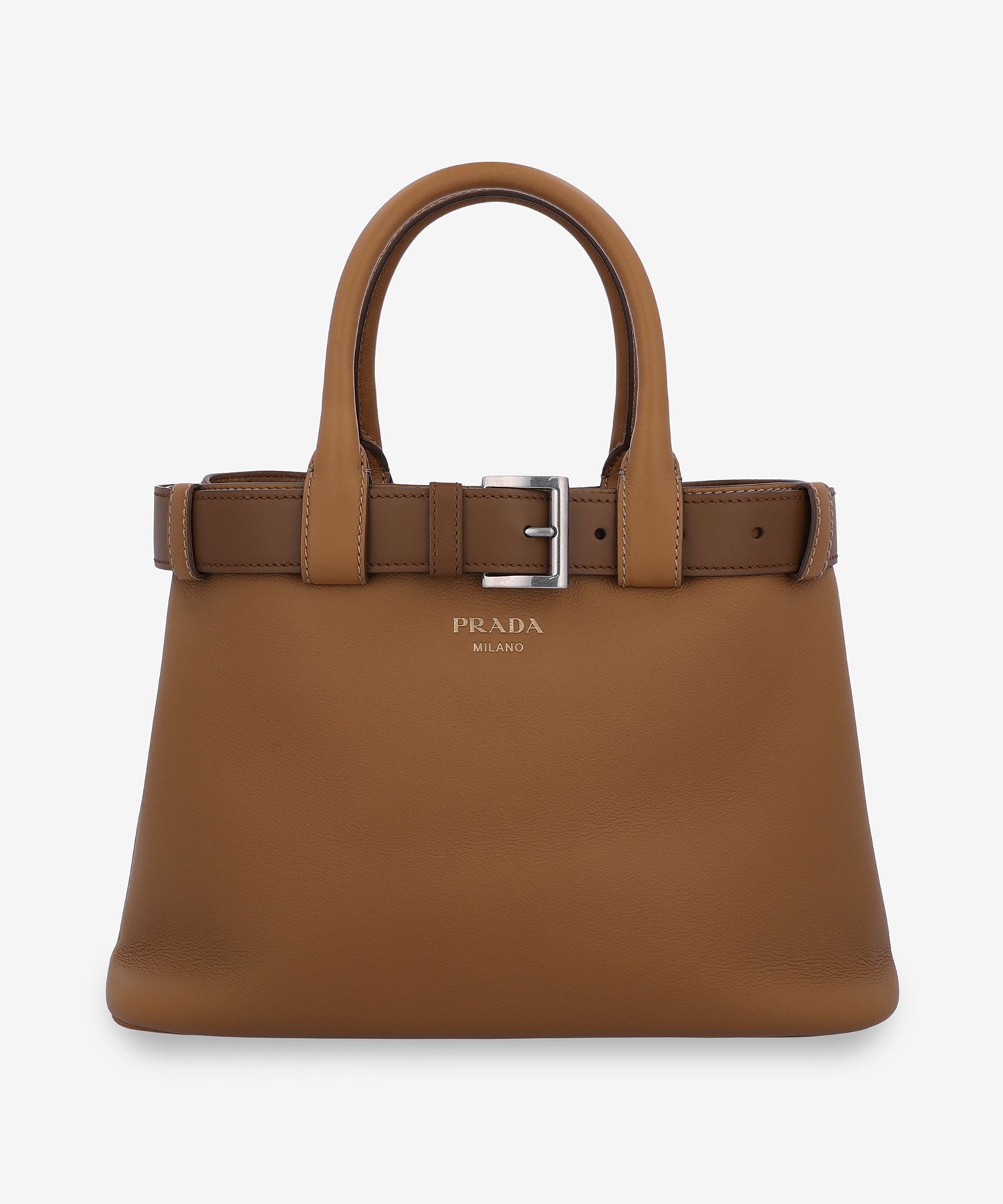 ★PRADA★ Belted Small Buckle Bag Caramel 1BA4342CY9F03BH 1B MUSINSA | PRADA Belted Small Buckle Bag - Caramel