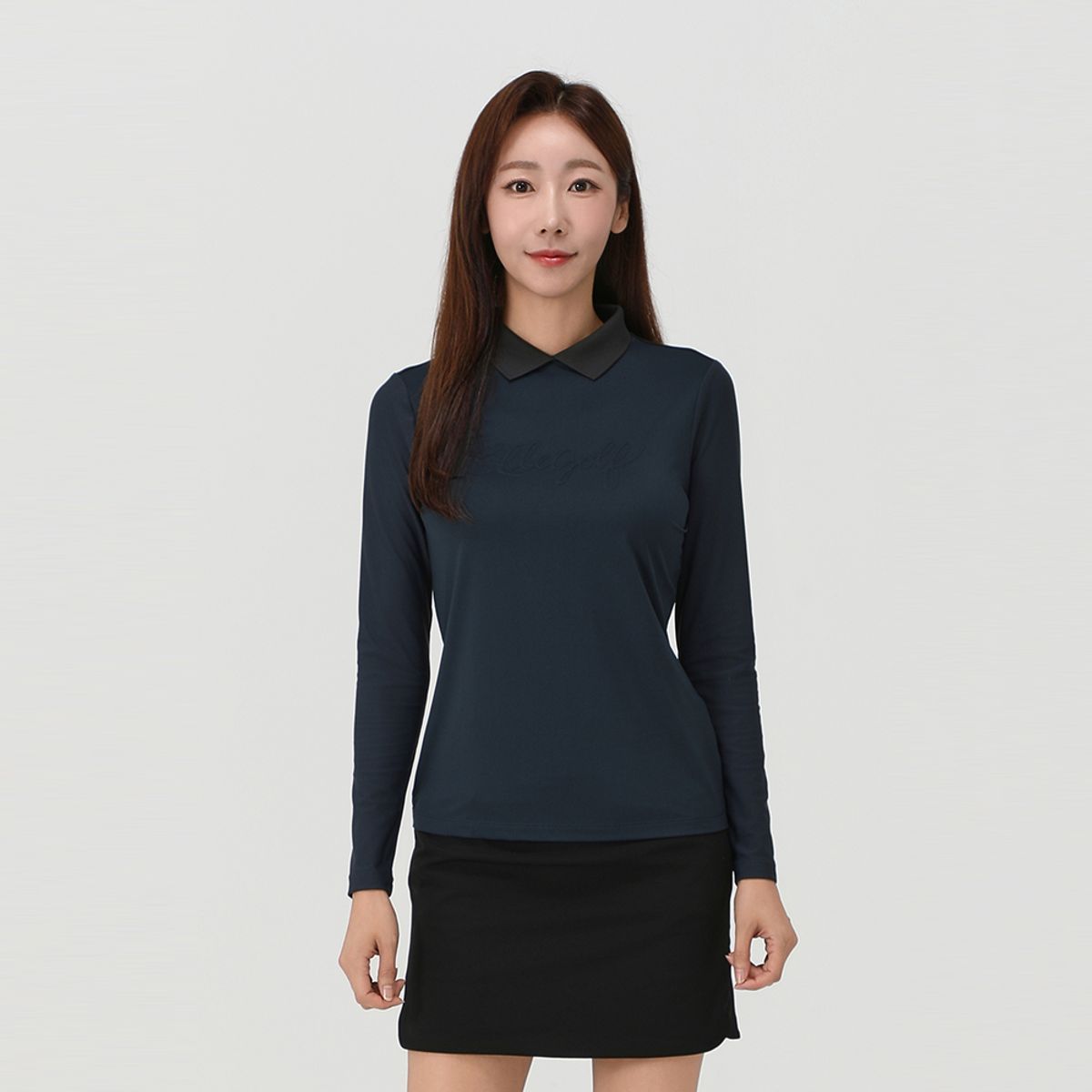 엘르골프(ELLE GOLF) 여성 웰딩디테일 폴로 티셔츠_6H65251