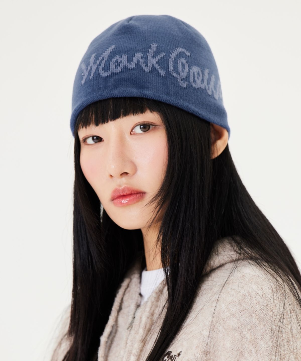 마크곤잘레스(MARK GONZALES) MG JACQUARD SKULLCAP BEANIE - D/BLUE