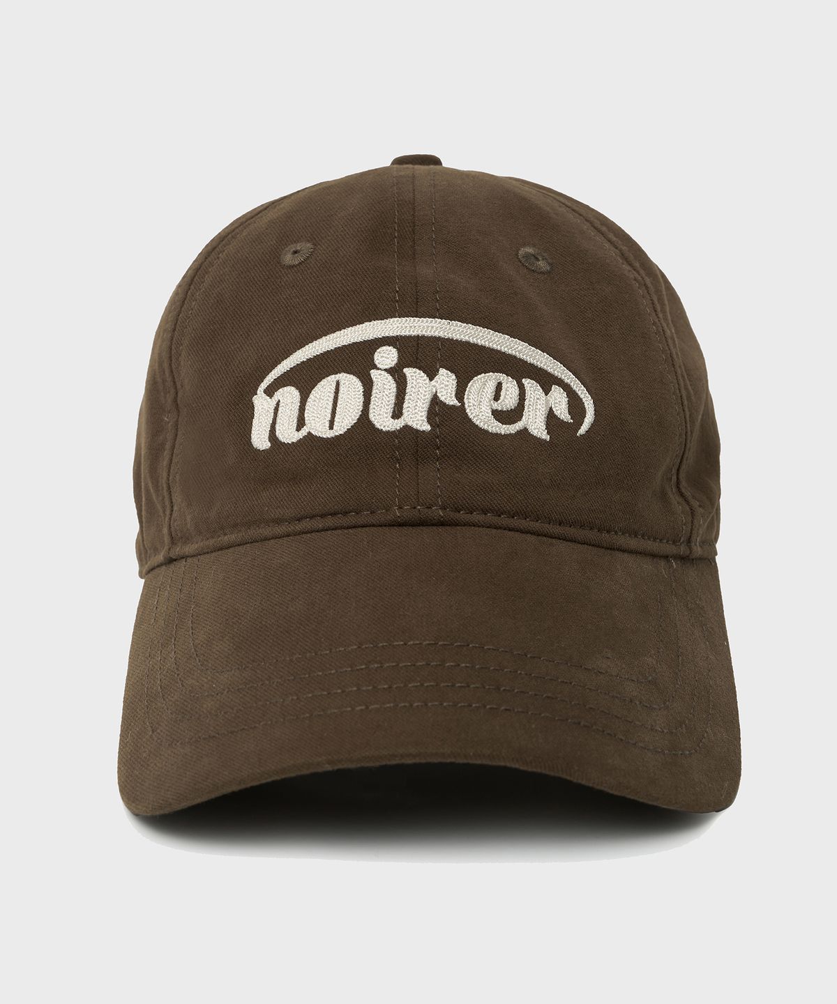 노이어 포 우먼(NOIRER FOR WOMAN) 브러쉬드 아플리케 캡 (브라운)