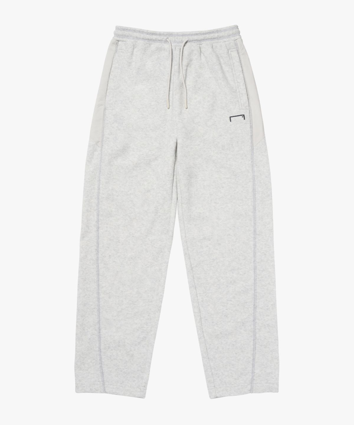 골스튜디오(GOALSTUDIO) WOVEN PATCH TERRY FLEECE JOGGER-MELANGE GREY