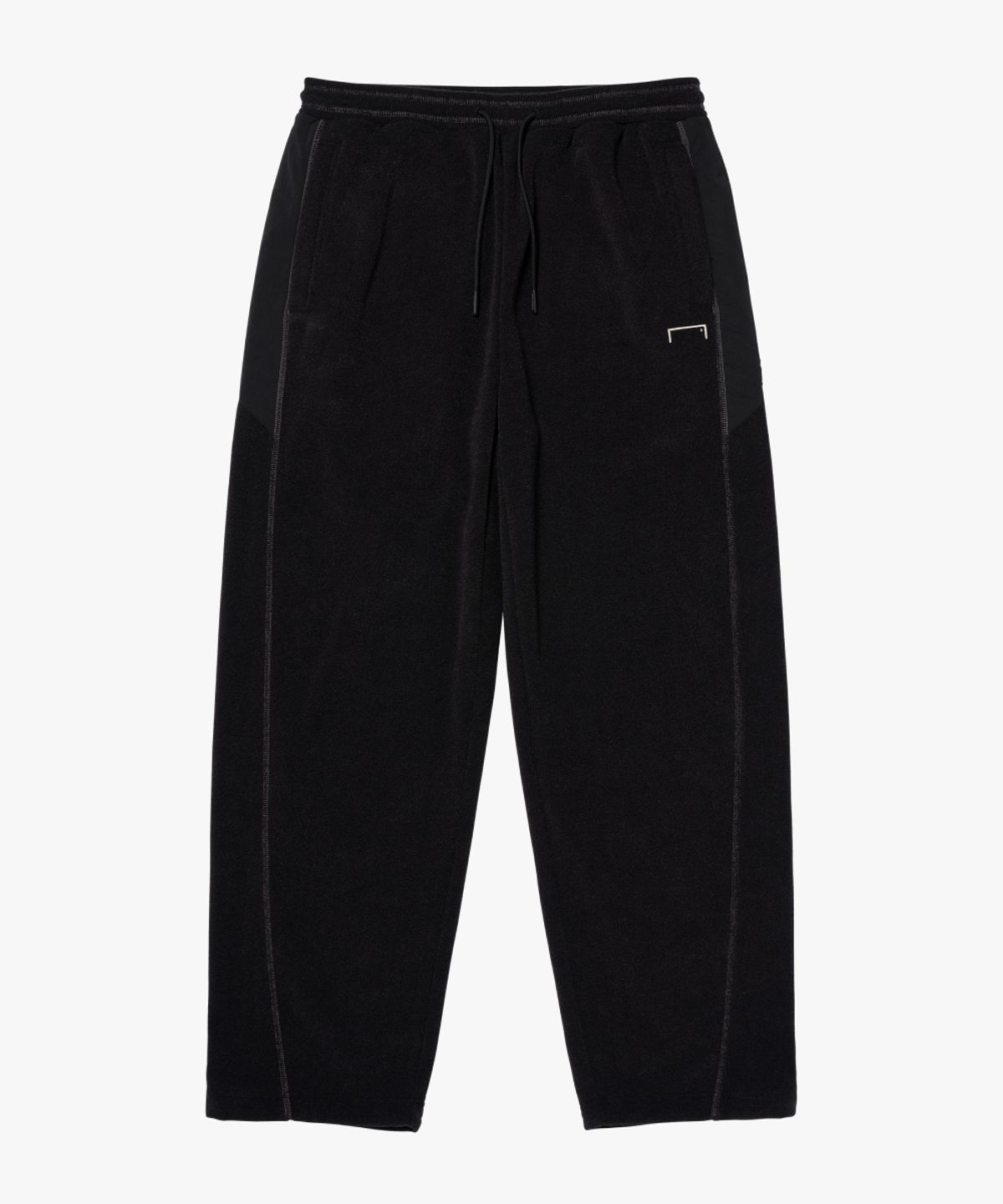 골스튜디오(GOALSTUDIO) WOVEN PATCH TERRY FLEECE JOGGER-BLACK