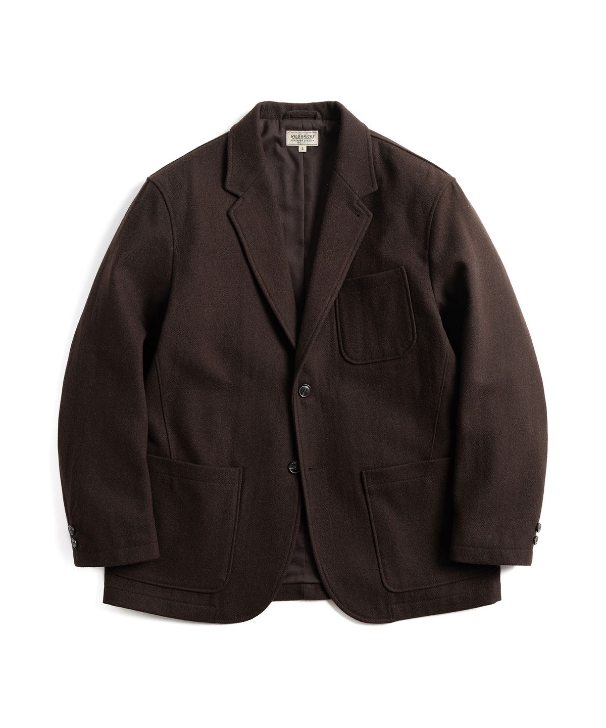 와일드 브릭스(WILD BRICKS) ANP WOOL LIBRARY BLAZER (dark brown)