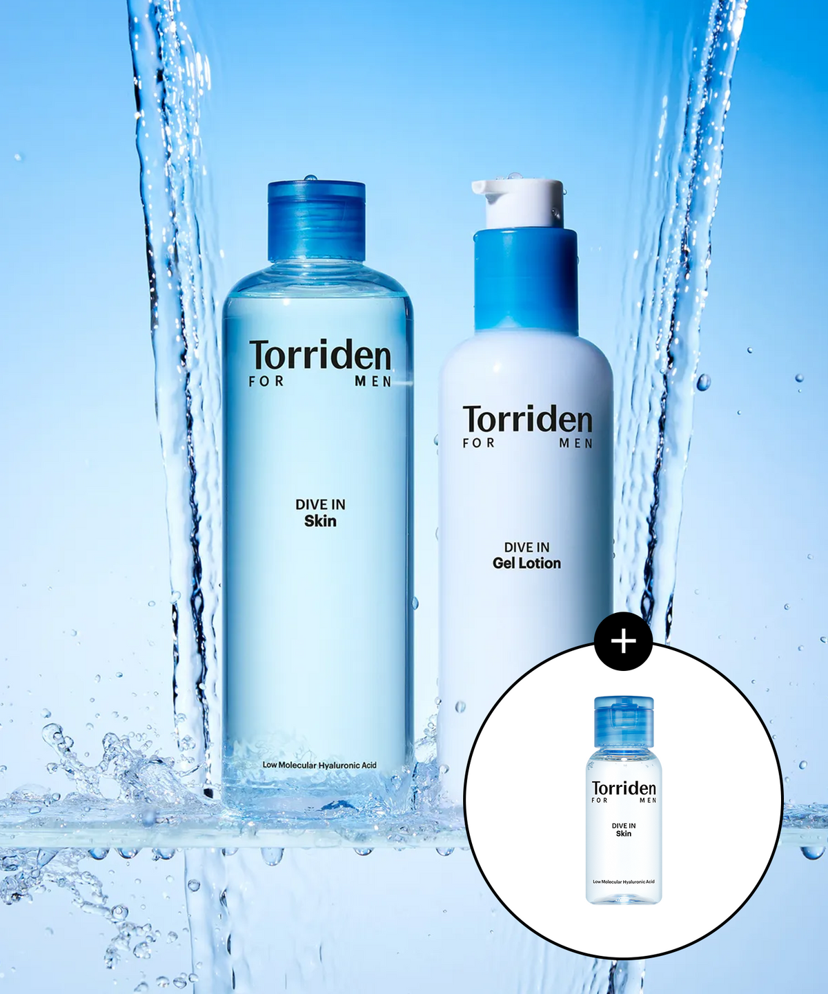 토리든(TORRIDEN) [SET] 다이브인 포맨 저분자 히알루론산 스킨 300ml+ 젤 로션 200ml (+다이브인 포맨 스킨 30ml)