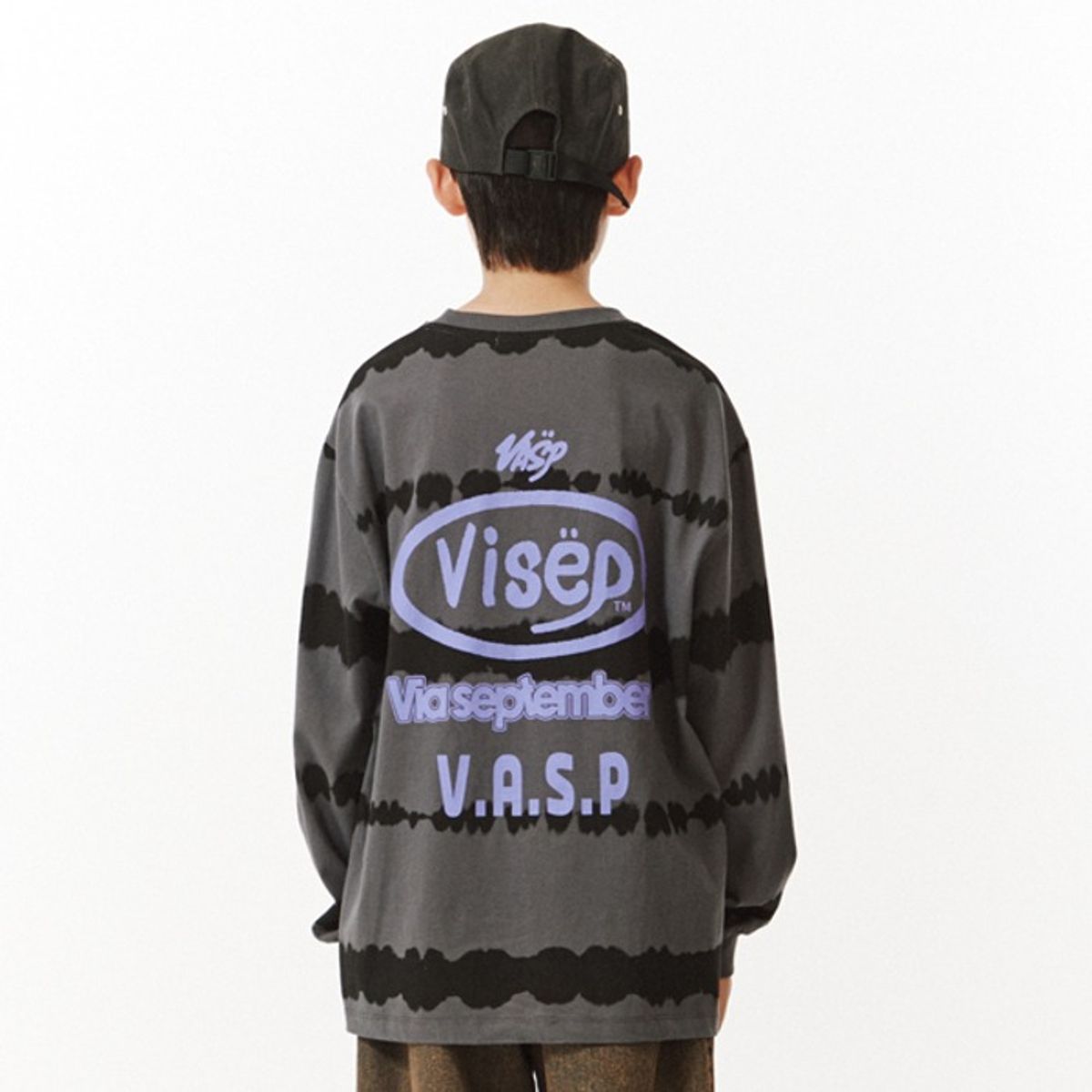 비아셉템버(VIASEPTEMBER) 타이다이 티셔츠 다크그레이