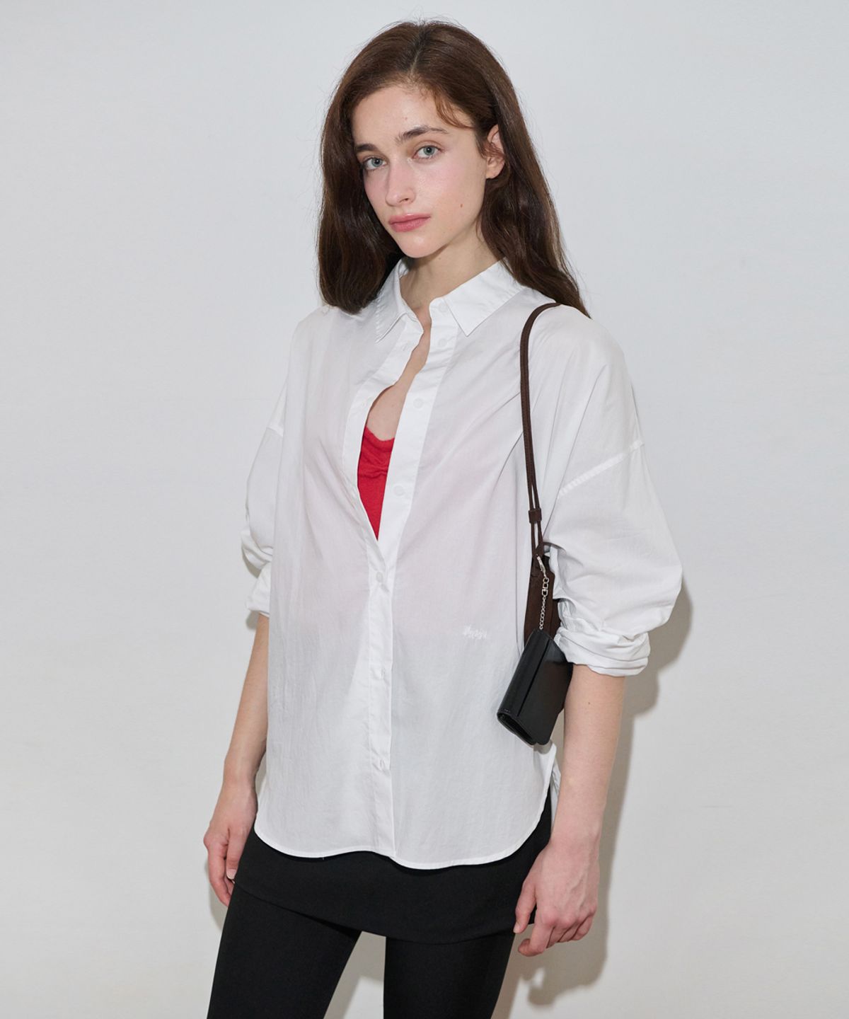 시눈(SINOON) Basic Over Fit Shirt (White)