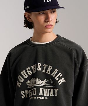 러프 트랙 피그먼트 맨투맨 다크그레이 JUMT4668