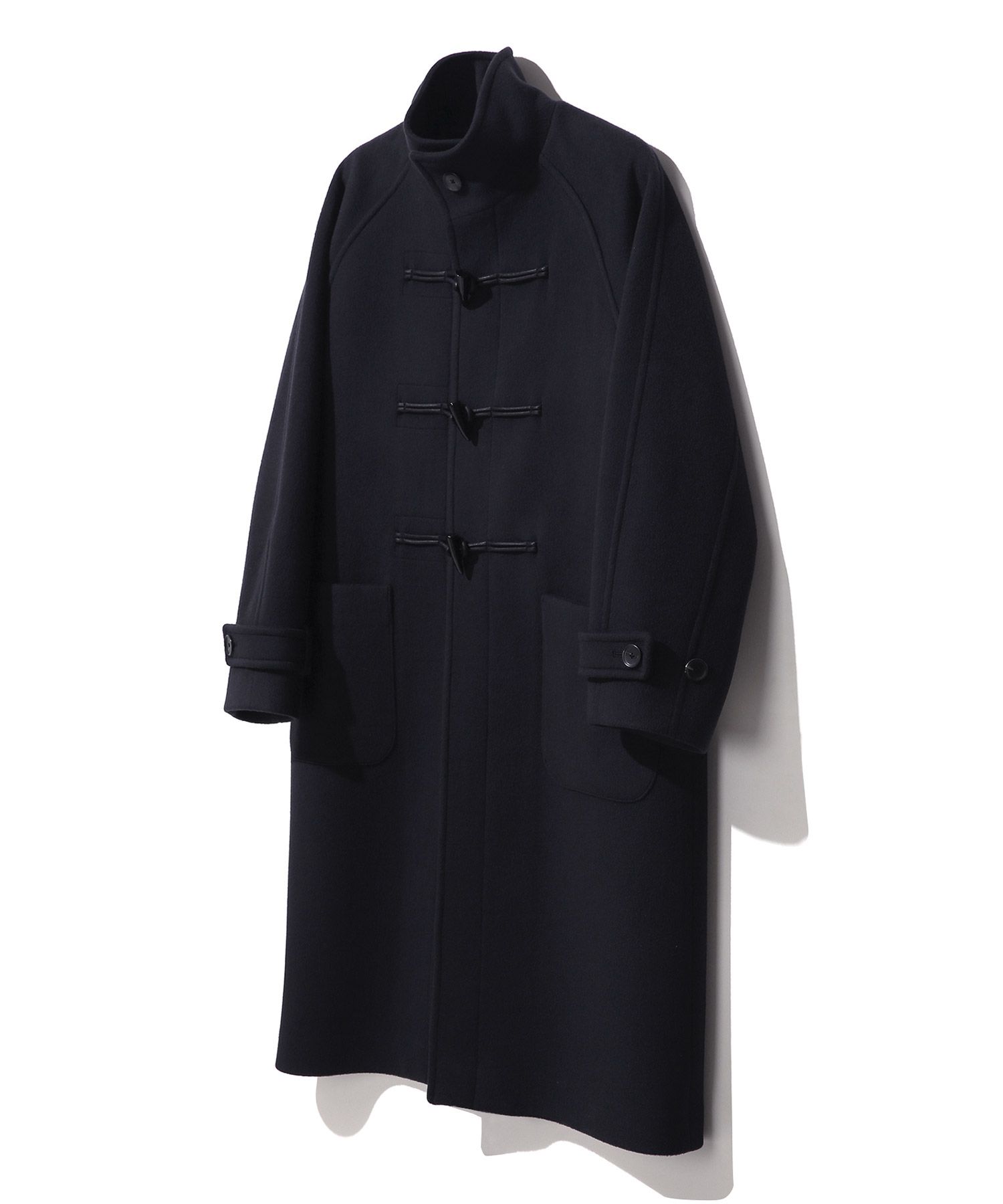 MUSINSA公式 | IL CORSO ハイネックダッフルコートネイビー IECO4F004N2