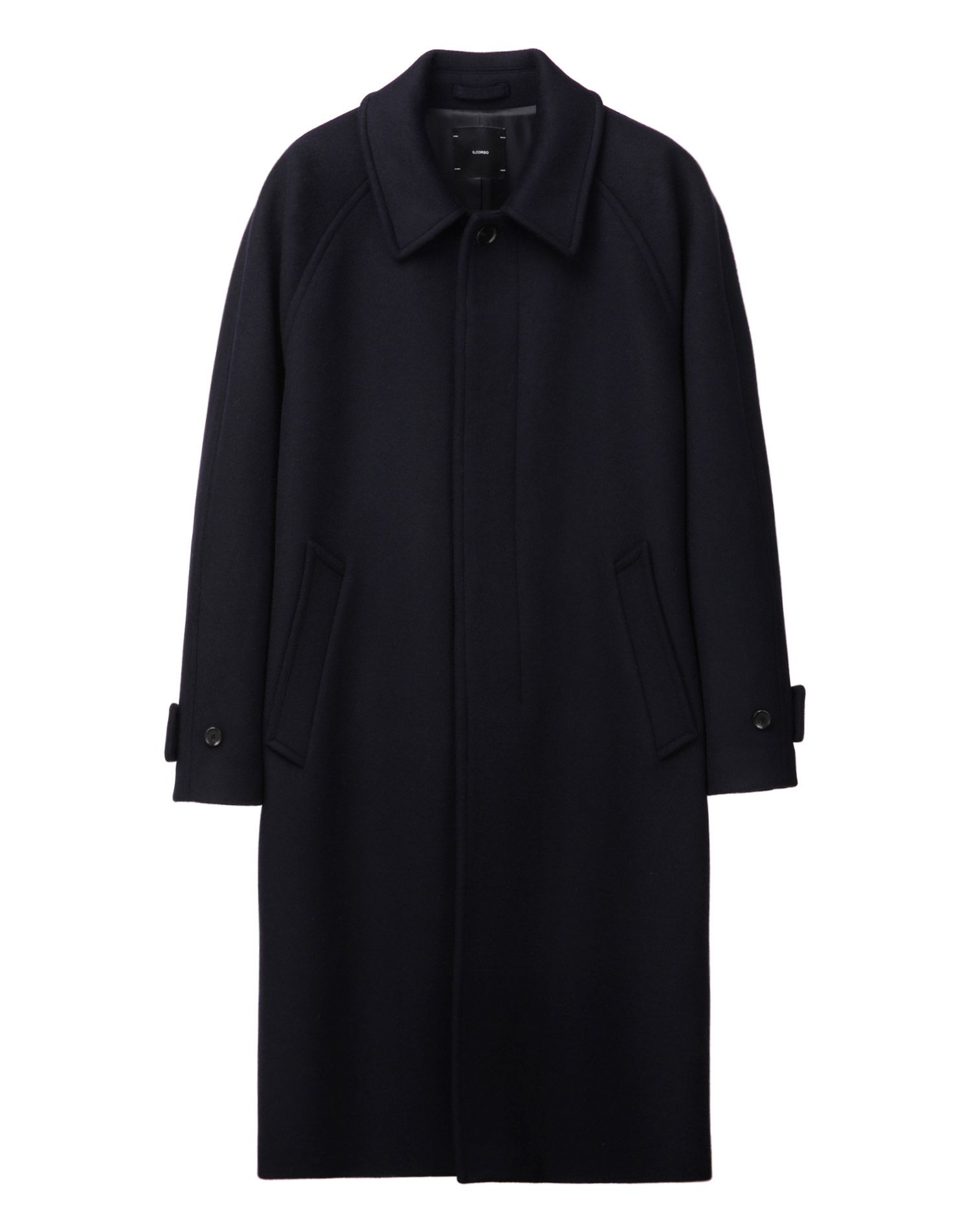 【 Rich I 】 COVER BALMACAAN COAT NAVY MUSINSA | GRAYBLVD PM Balmacaan Coat (NAVY)