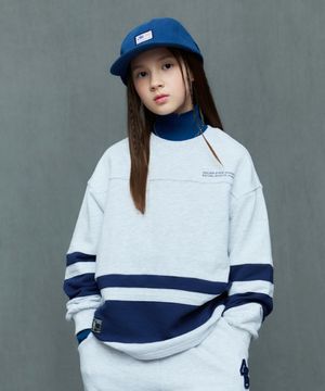 GSW 팀로고 맨투맨(K243TS010P) 라이트 그레이