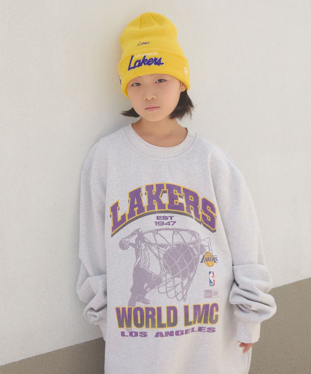 엘엠씨(LMC) LMC X NEWERA TEAM LOGO SWEATSHIRT heather gray