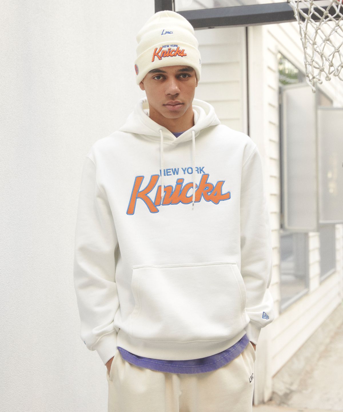 엘엠씨(LMC) LMC X NEWERA TEAM LOGO HOODIE ivory