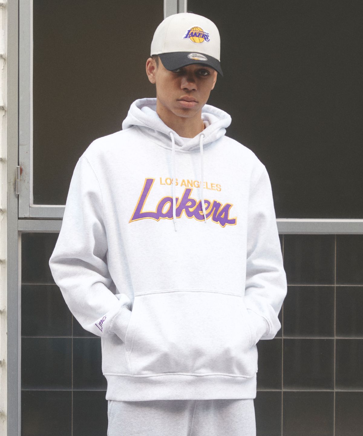 엘엠씨(LMC) LMC X NEWERA TEAM LOGO HOODIE heather gray