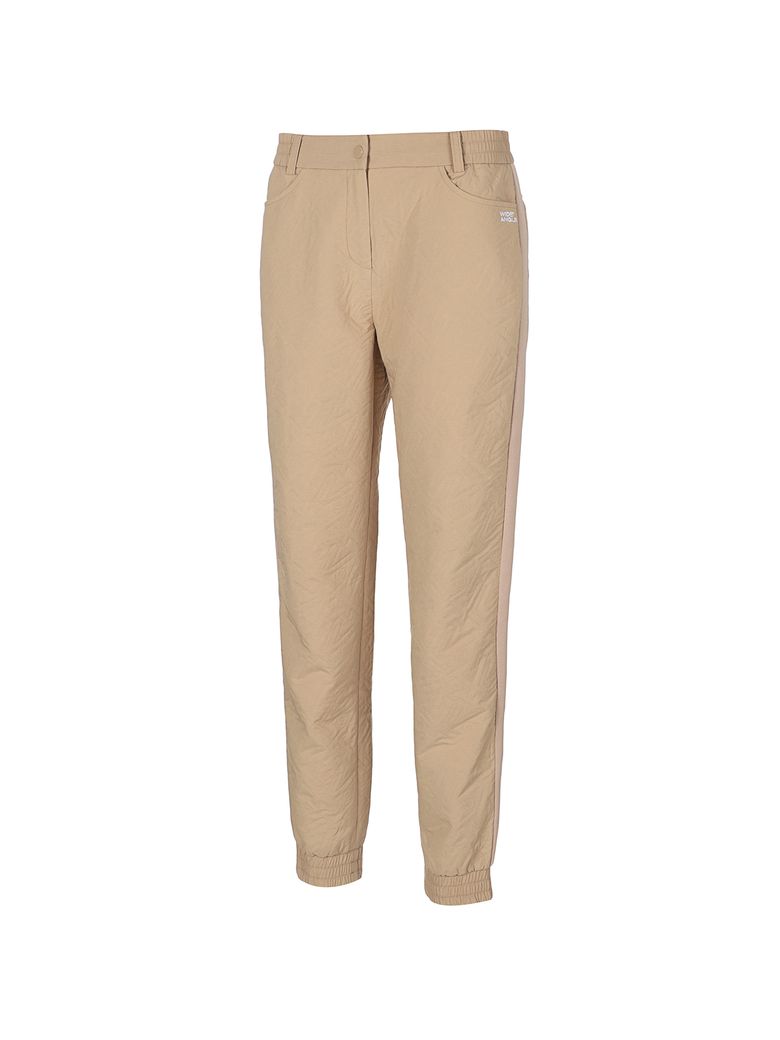 CO 쟈가드 퀼팅 조거 팬츠 L_Beige WWU24374E2