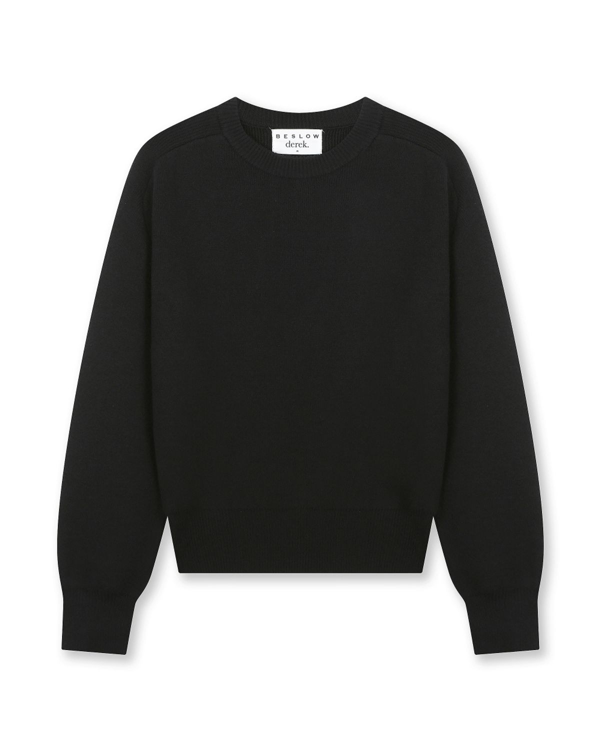 비슬로우(BESLOW) [비슬로우X데릭]OVERSIZED CREW NECK KNIT BLACK