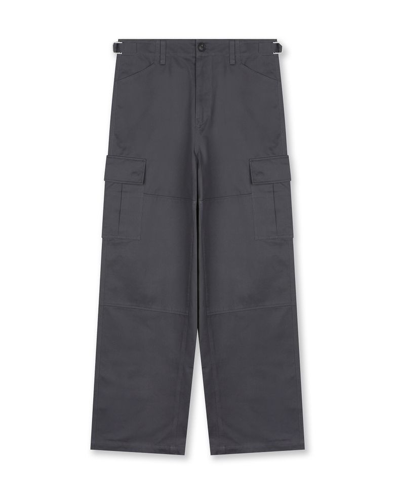 [비슬로우X데릭]COTTON TWILL CARGO PANTS CHARCOAL