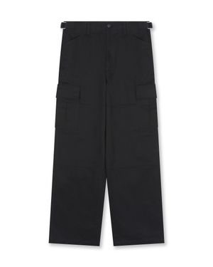 [비슬로우X데릭]COTTON TWILL CARGO PANTS BLACK