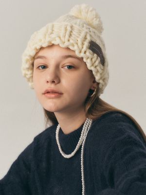 Loop knit chunky hat_6color