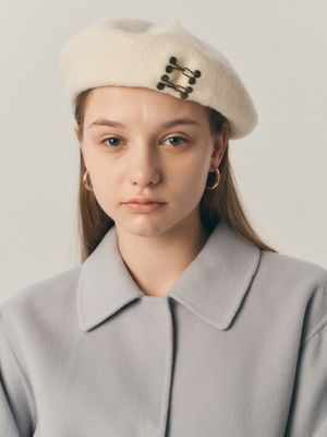 Vintage clip beret_5color