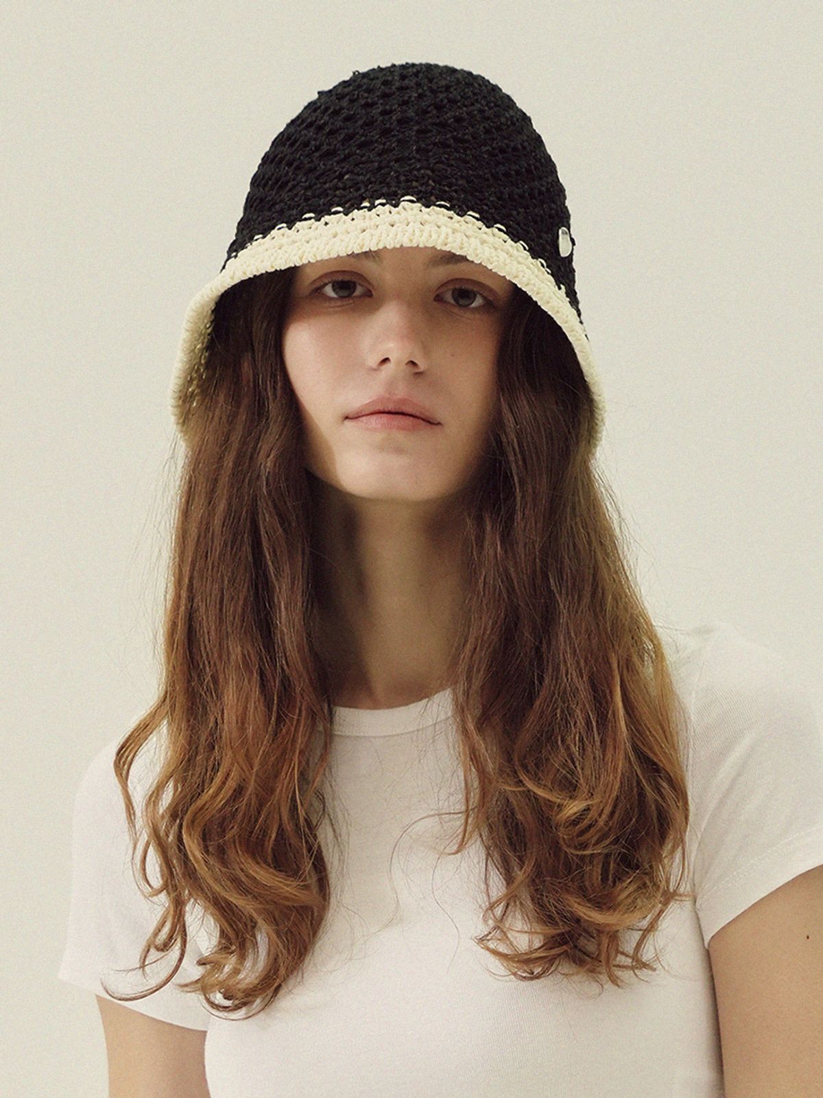 메르헨(MERCHEN) Mellow crochet bucket hat_6color