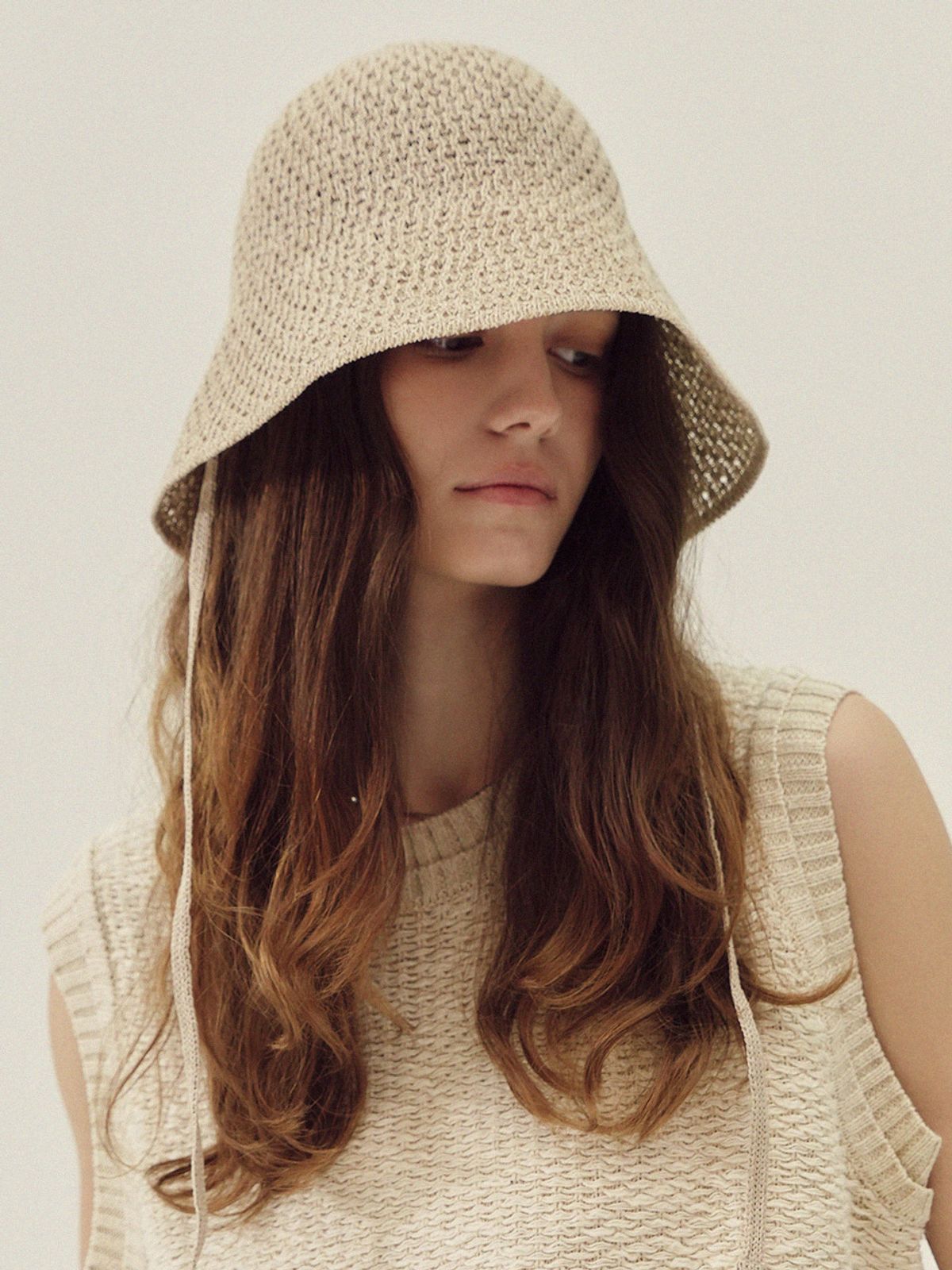 메르헨(MERCHEN) Rivero strap bucket hat_3color