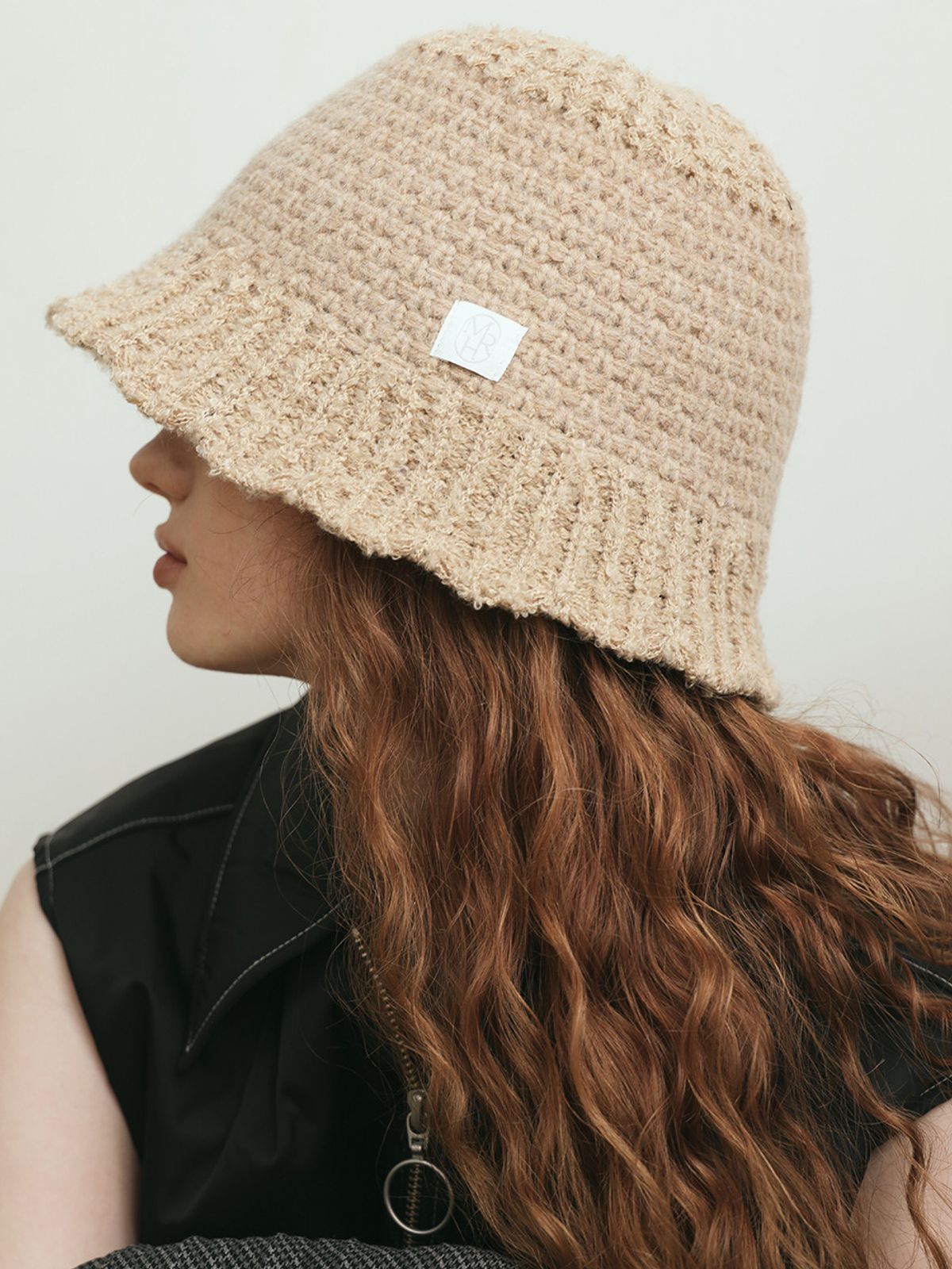 메르헨(MERCHEN) Loel knit crochet bucket hat_3color