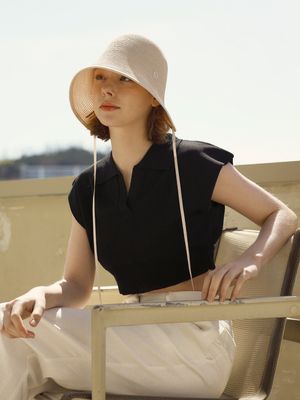 hole bonnet hat (3color)