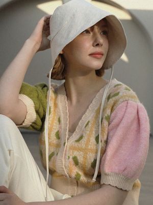 audrey bonnet hat (2color)