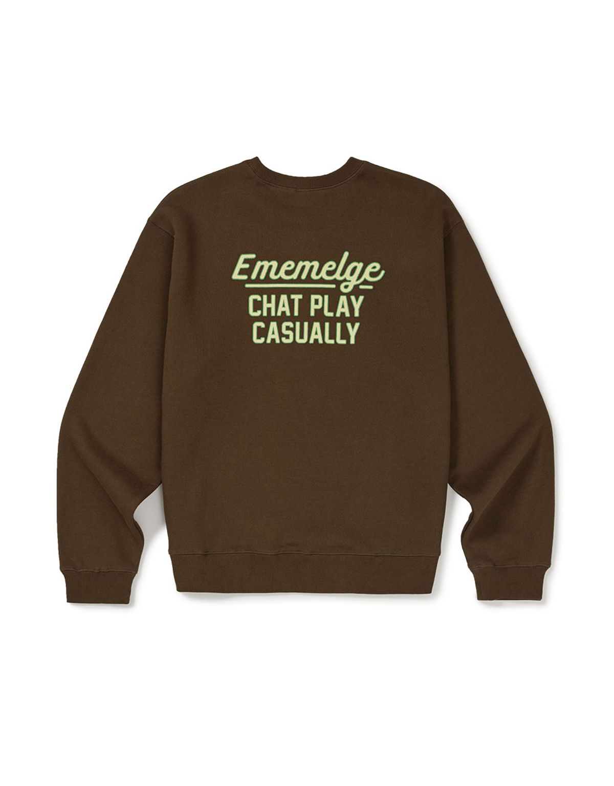 엠엠엘지(MMLG) [Mmlg] SIGN BOARD SWEAT (AMBER BROWN)