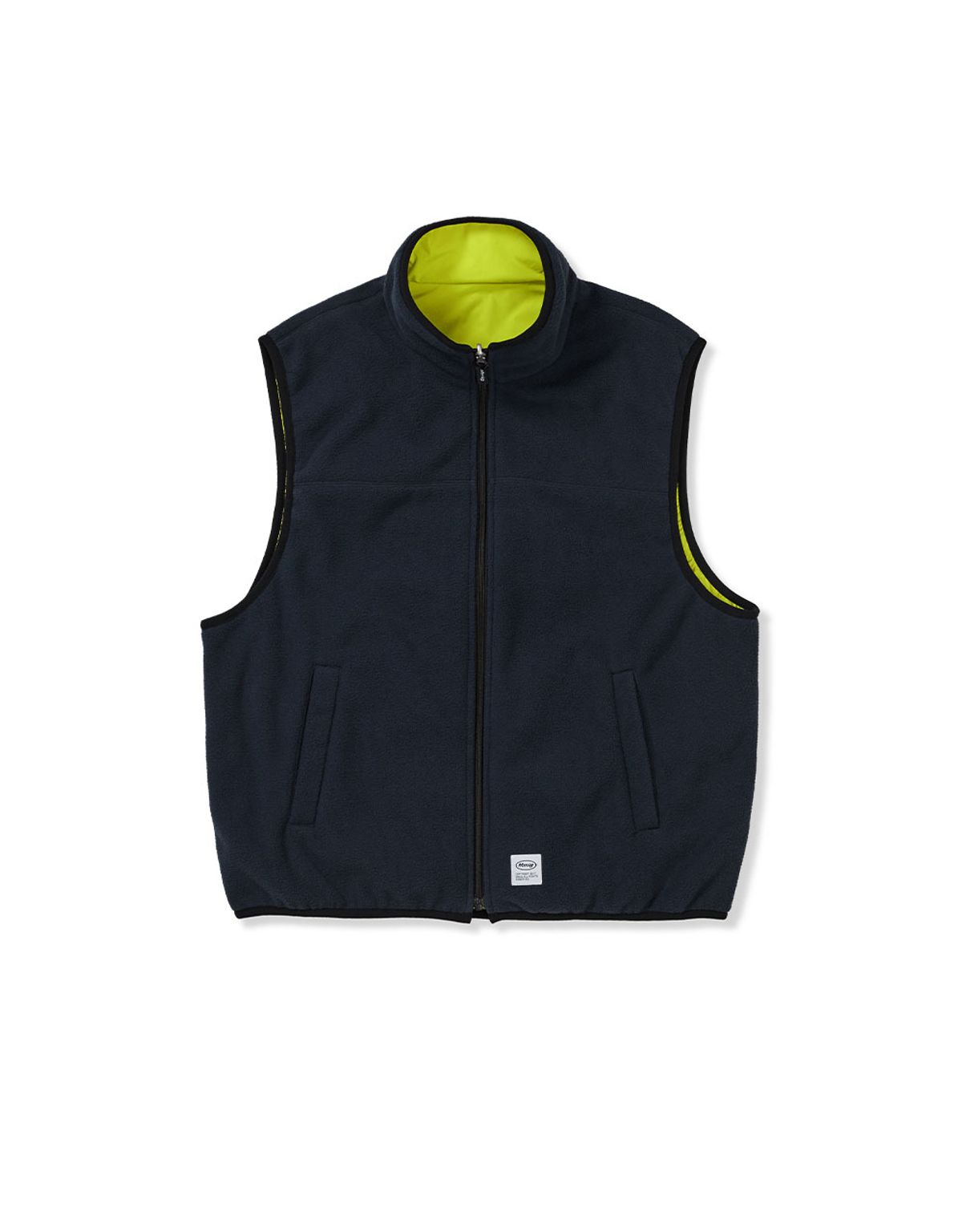 엠엠엘지(MMLG) [Mmlg] REVERSIBLE FLEECE VEST (NAVY / LIMEL)