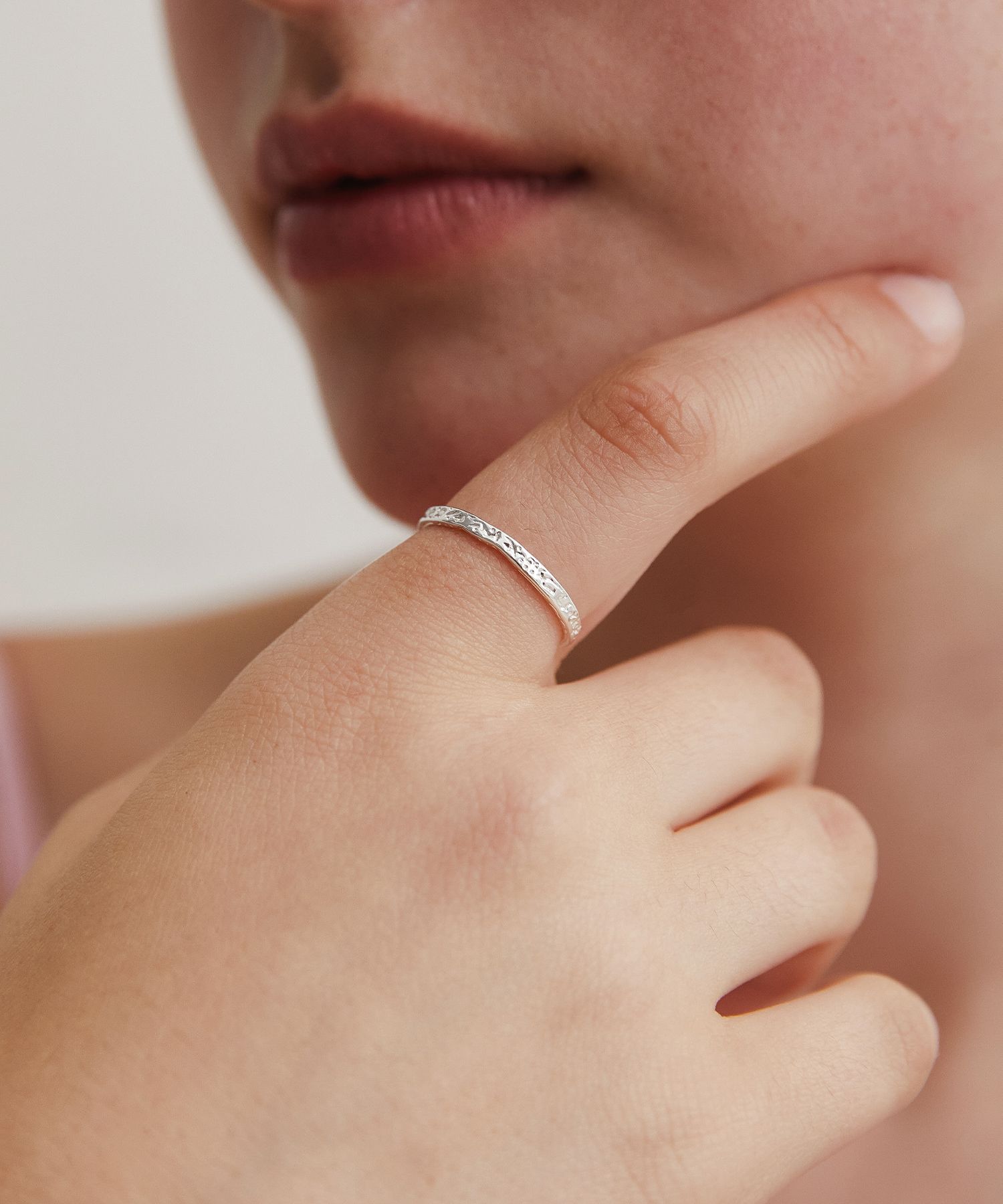 ☆TATIANA☆ Silver 925 Heart Line Open Ring CR1824 MUSINSA | TATIANA (Silver 925) Rough Line Daily Ring CR1852