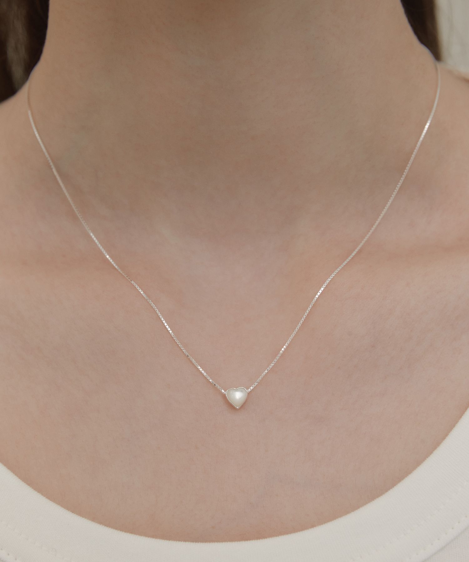 ネックレス・ペンダント TATIANA (SILVER925) Mother of pearl Heart Necklace NZ2037 MUSINSA | TATIANA (Silver 925) Mother of Pearl Heart Pendant