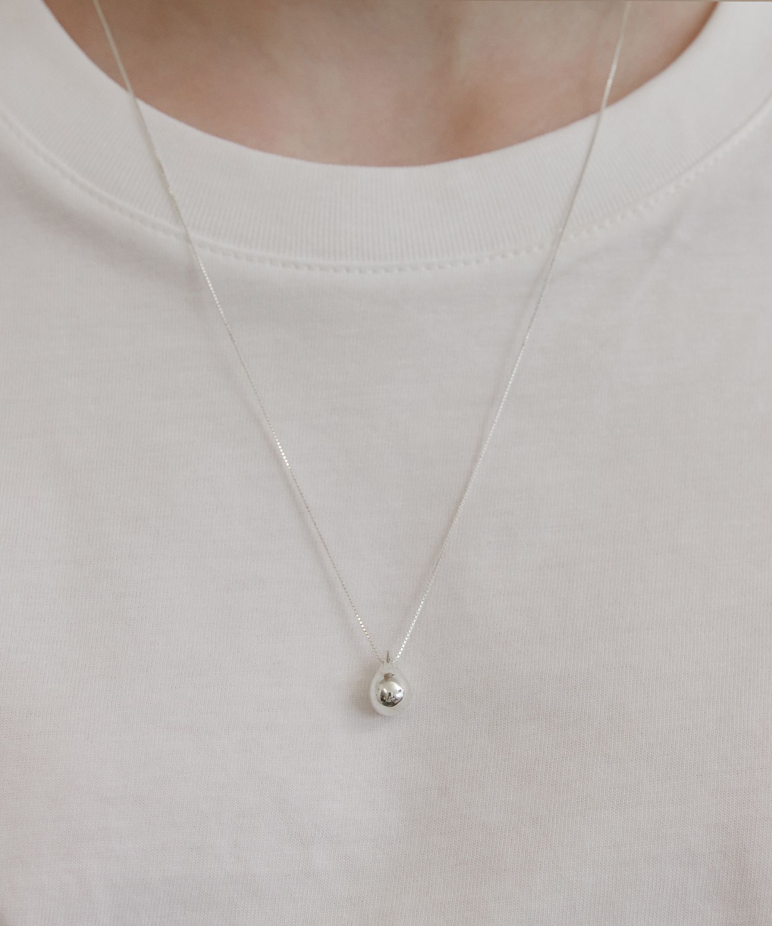 ☆TATIANA☆ Silver 925 Alice Drop Long Necklace NZ2434 MUSINSA | TATIANA (Silver 925) Alice Drop Long Necklace NZ2434