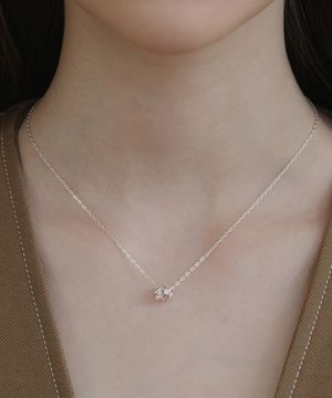 (실버925) 리플 컬 팬던트 목걸이 NZ2426