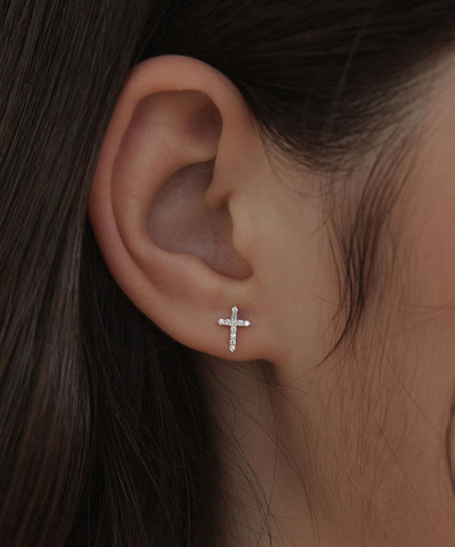 イヤリング TATIANA Silver 925 Holy Cross Earrings EC3128 MUSINSA | TATIANA (Silver 925) Holy Cross Earrings EC3128