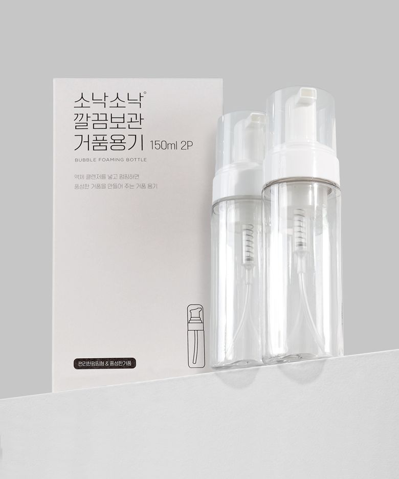 깔끔보관 거품용기 150ml 2P