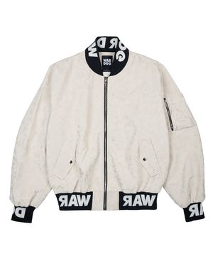 폭스 레더 밀리터리 봄버 자켓