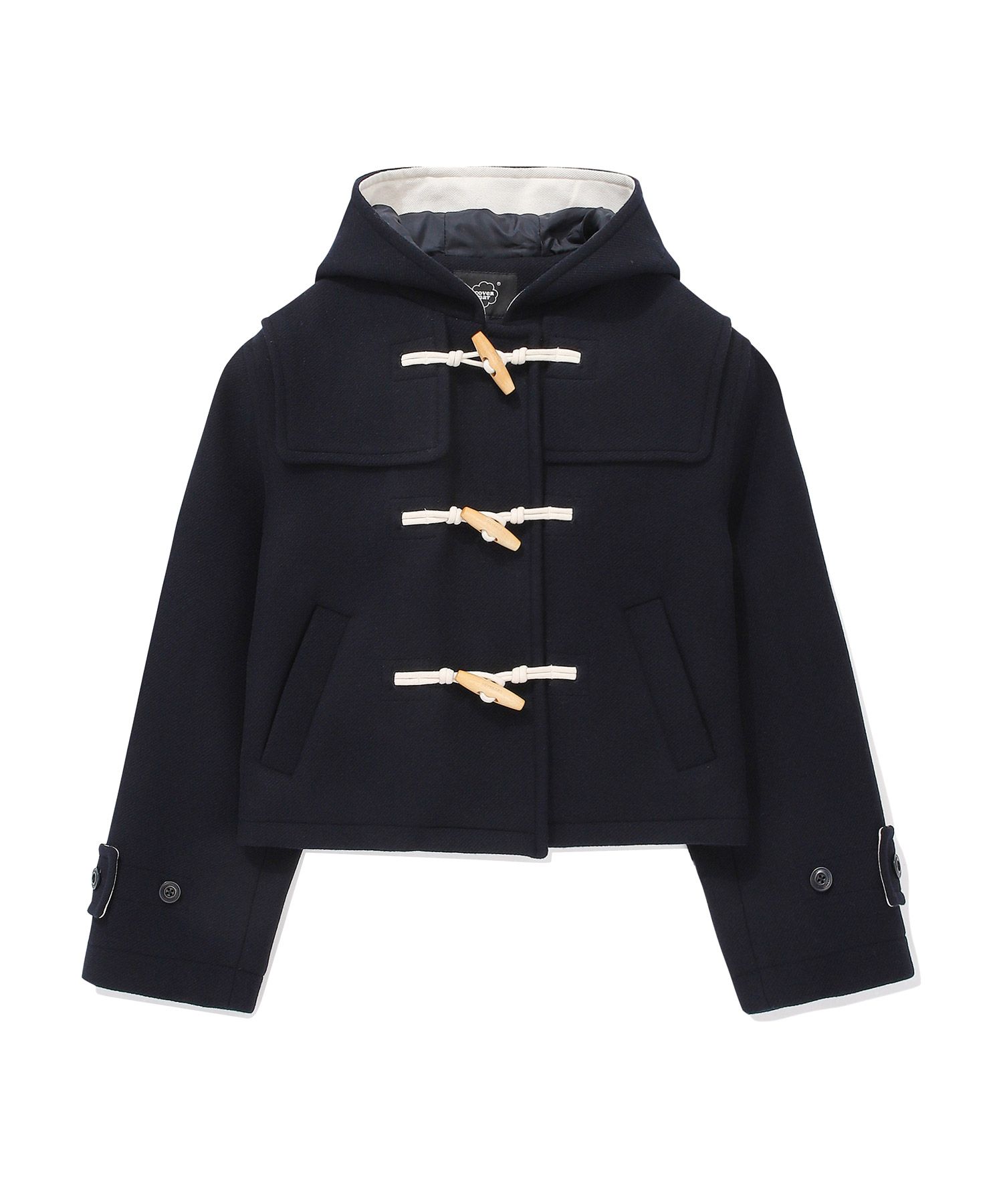 ☆人気☆【COVERNAT】☆Women's Short Duffel Coa.t☆23FW☆ MUSINSA | COVERNAT WOMAN Women's Hooded Short Duffle Coat Navy