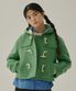 우먼 후드 숏 더플 코트 Light Green