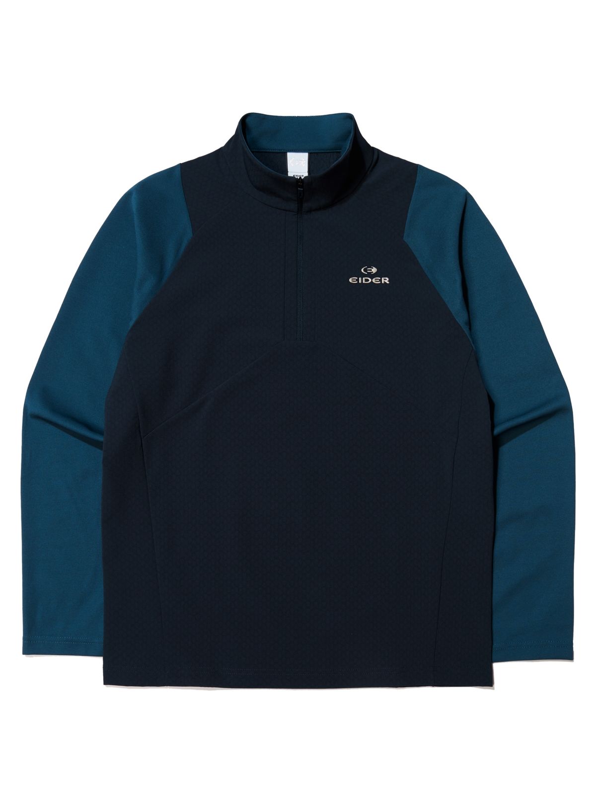 아이더(EIDER) STORM (스톰) 남성 배색 긴팔 짚업 티셔츠_Carbon DMU24206Z6
