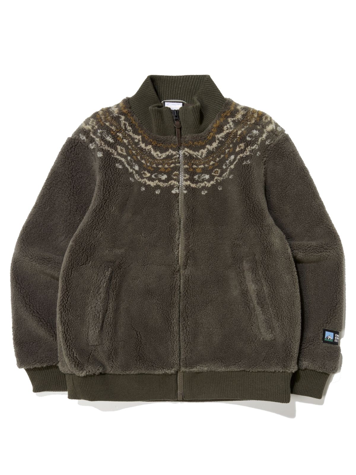 아이더(EIDER) HUG (허그) 남성 자카드 플리스 자켓_Dark Beige DMU24158E4