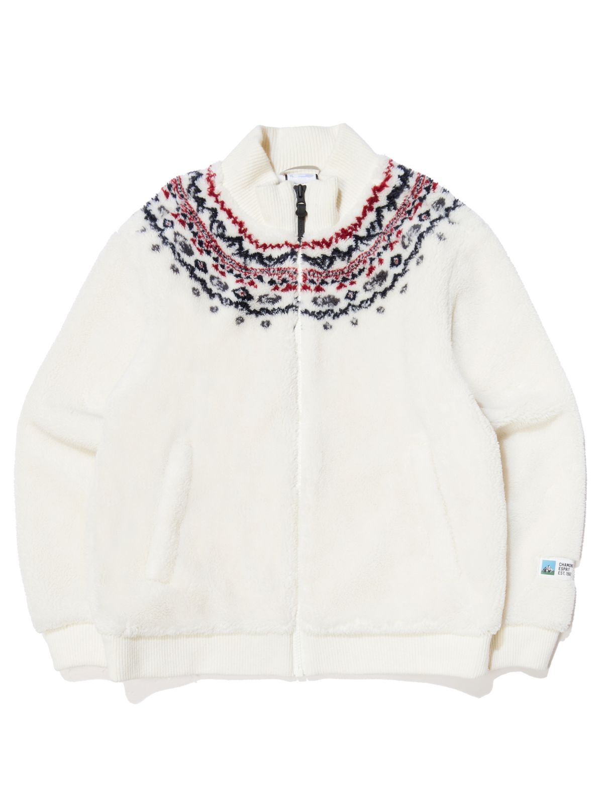 아이더(EIDER) HUG (허그) 남성 자카드 플리스 자켓_Cream DMU24158W6