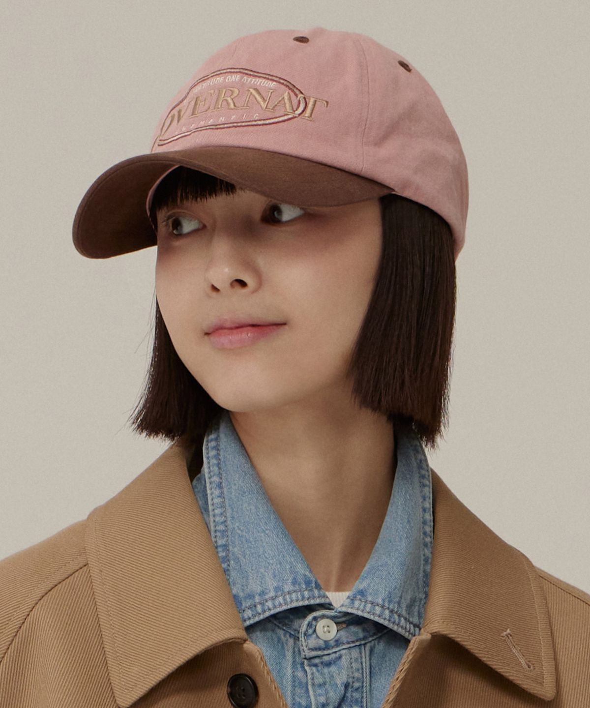 커버낫(COVERNAT) [코지 핏] 빈티지 볼캡 핑크