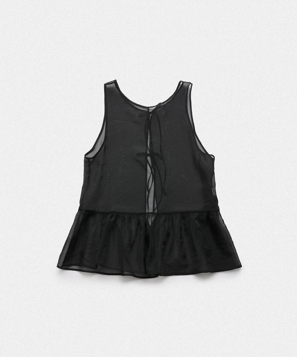 쎄미(SSEMI) SEE-THROUGH RIBBON DRESS(BK)