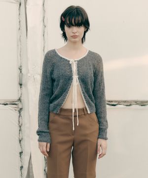 TWO RIBBON CARDIGAN(GR)