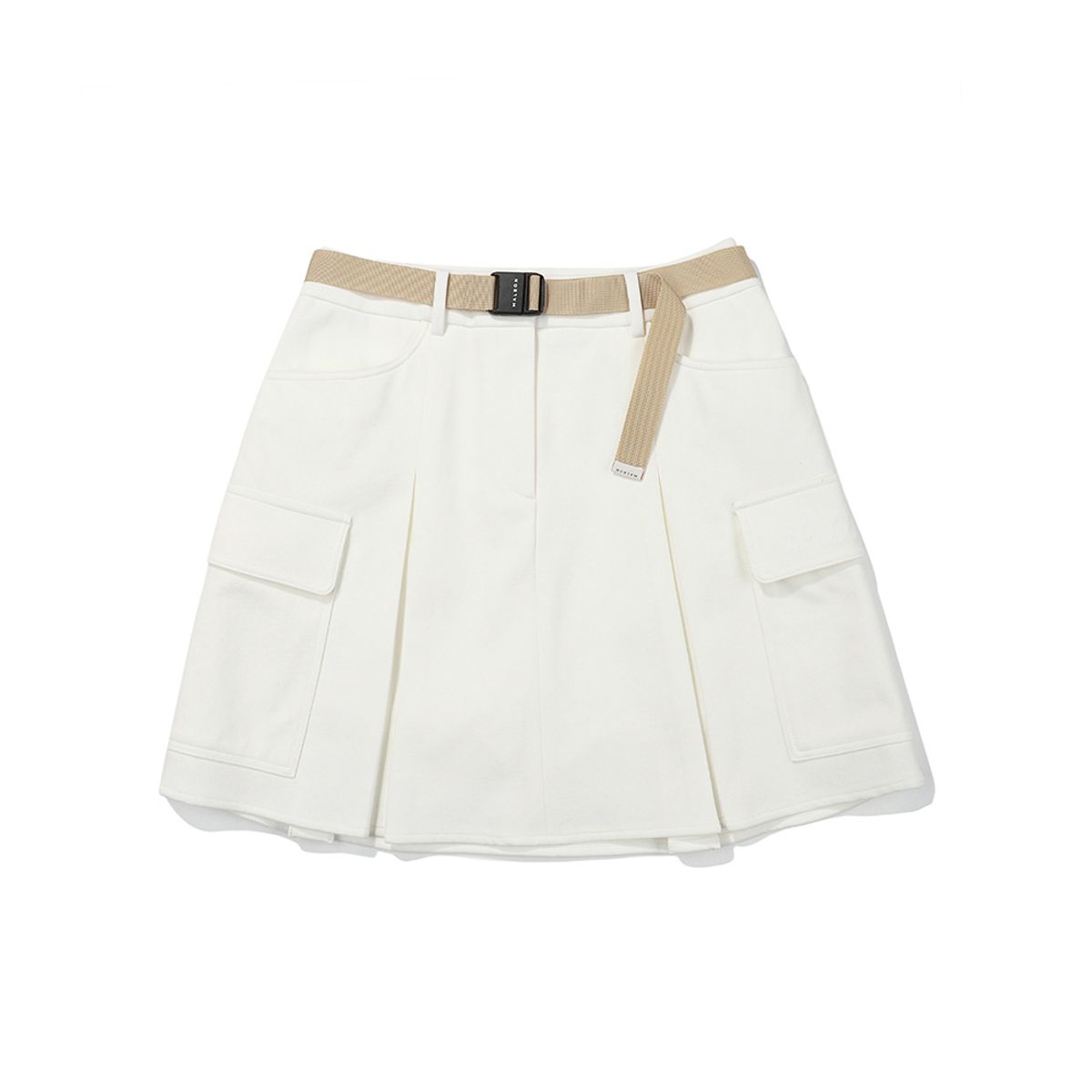 말본 골프(MALBON GOLF) 카고포켓 A라인 스커트 IVORY (WOMAN)