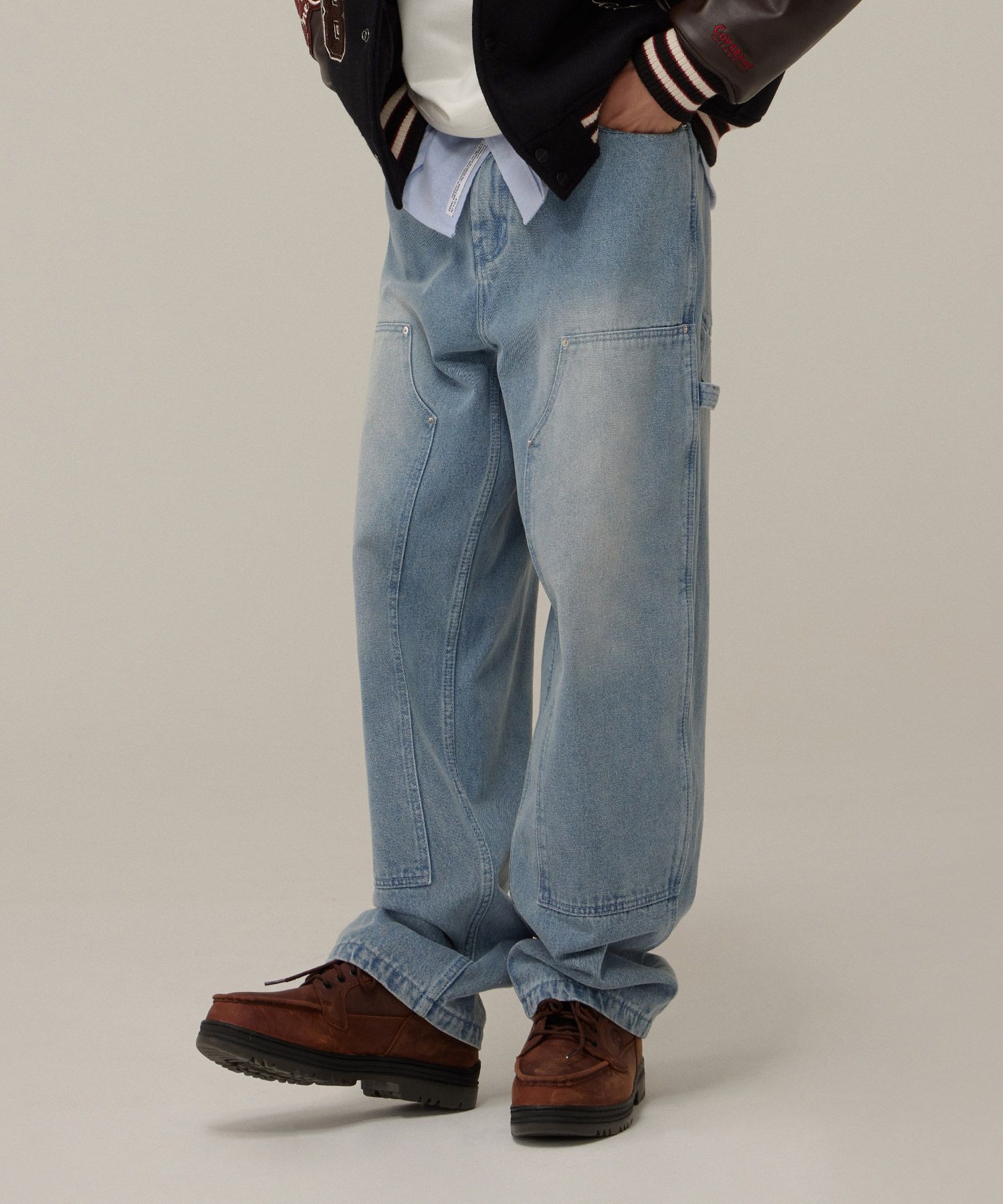 MUSINSA公式 | COVERNAT Semi-wide fit carpenter denim pants