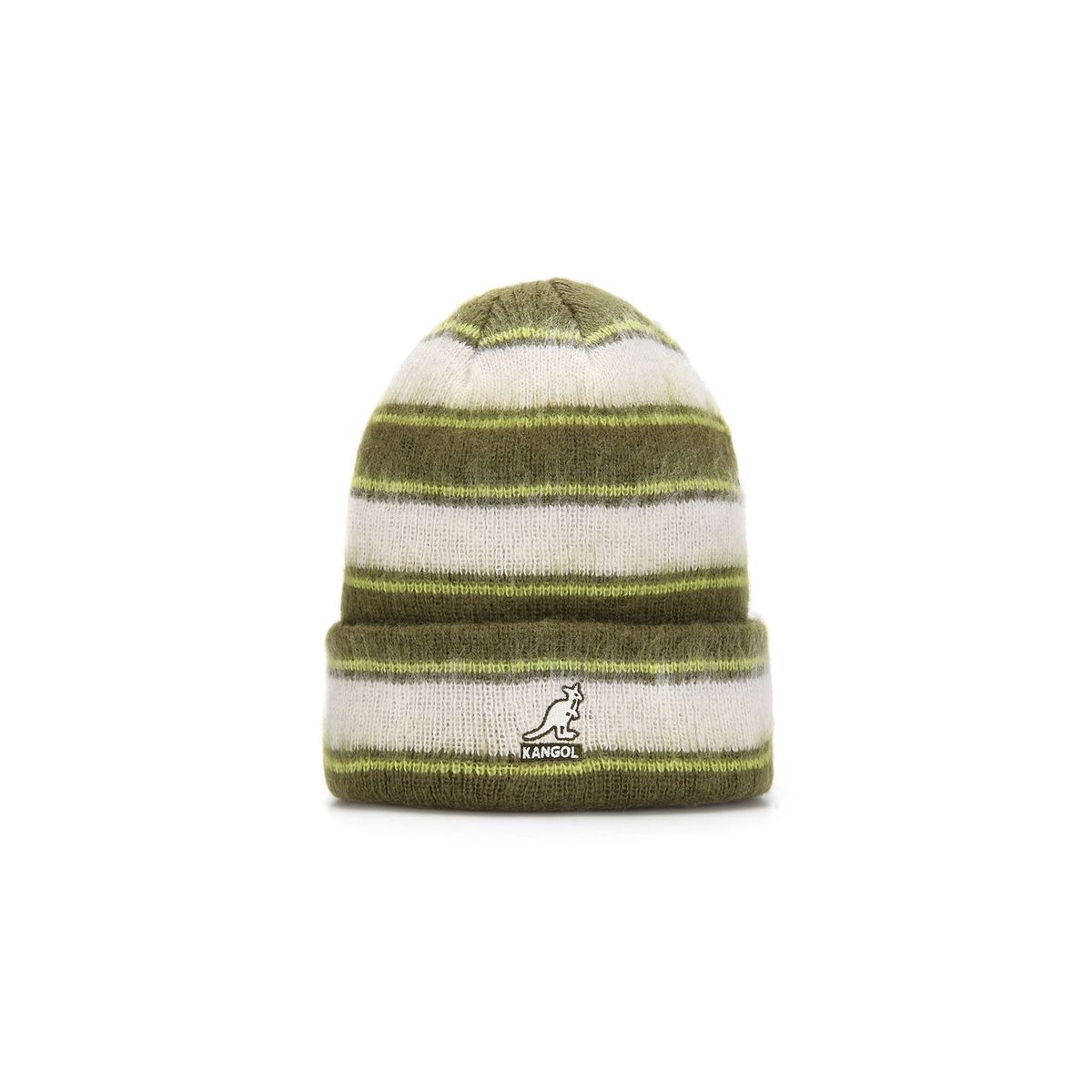 캉골(KANGOL) 퍼지 스트라이프 비니 4566 씨켈프